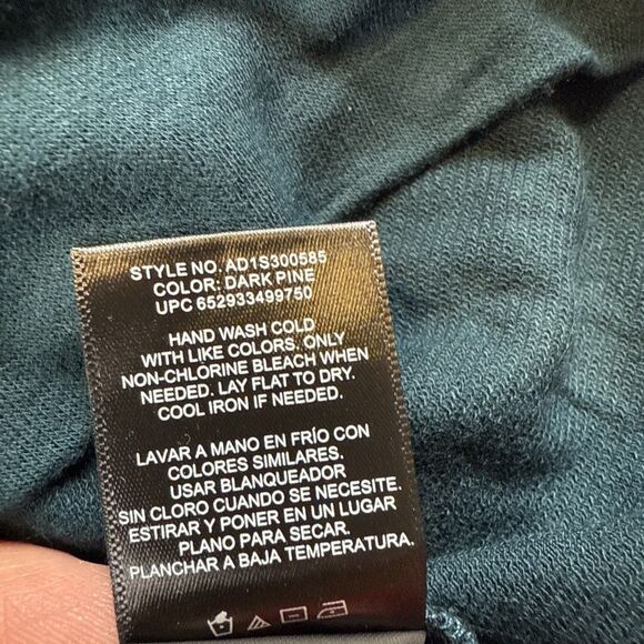 Adrianna Papell Women’s Small Lace Top Dark Pine Green Long Sleeve Crew - Picture 7 of 8